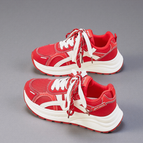 Made in China white leather shoes running sports Cortez shoes for women HB951 - 图片 3