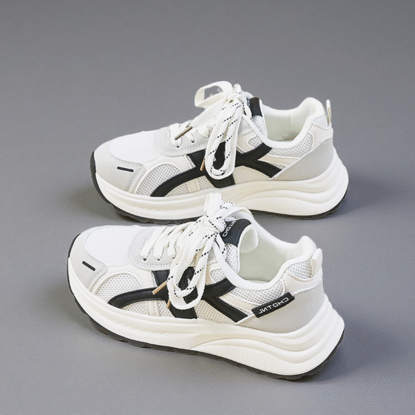 Made in China white leather shoes running sports Cortez shoes for women HB951 - 图片 4
