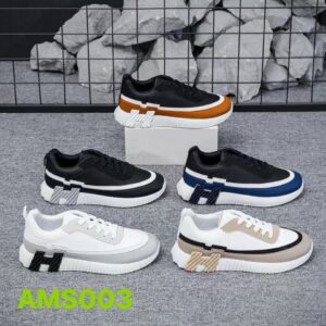 White mesh breathable women's and men's flat-soled sneakers for couplesAMS003