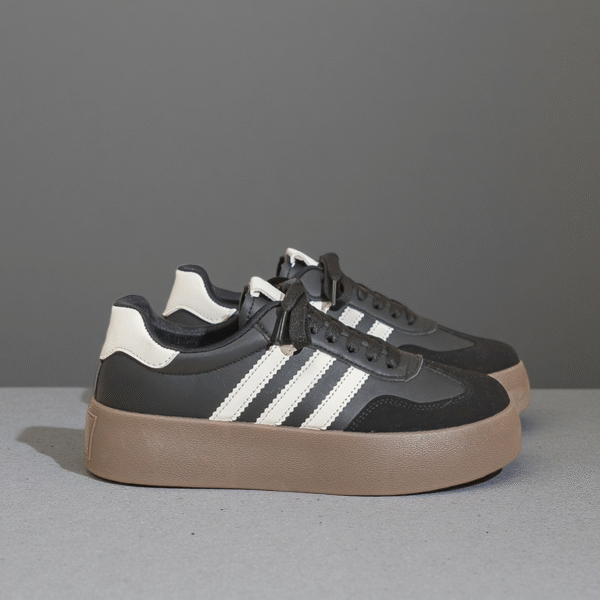 Couple's sneakers with thick white sole Men's white shoes running women's shoes German Army Trainer F8860 - 图片 4