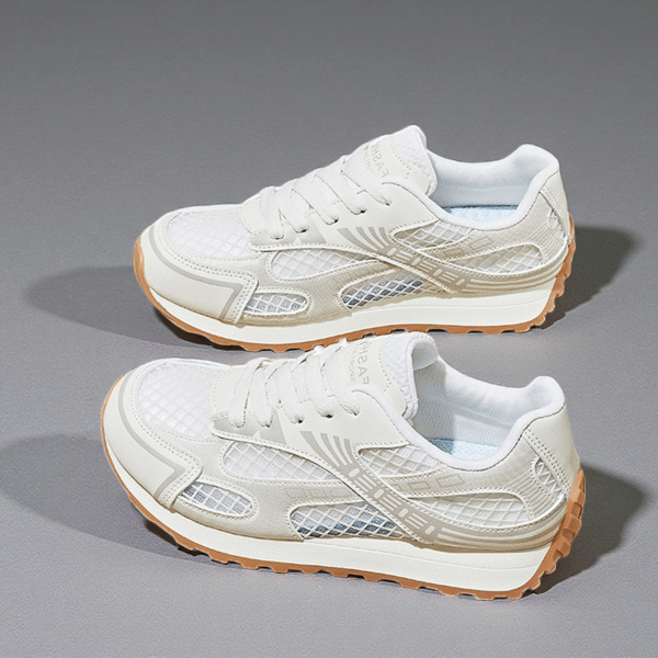 White fashion popular thick sole height summer breathable women's shoesXFA823 - 图片 3