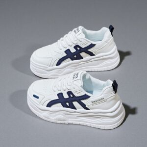 China-made thick-soled women's height-increasing sneakers with white shoes 5cm height increase 278