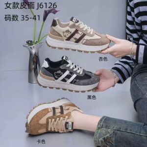 Made in China white leather shoes running sports Cortez shoes for women J6126