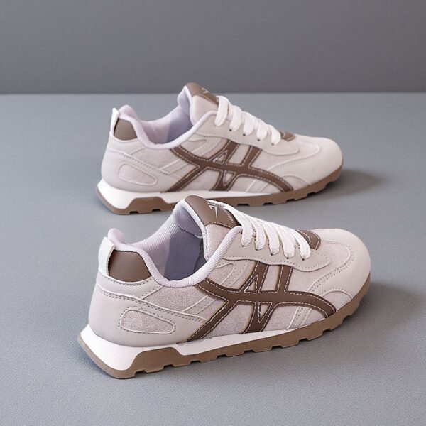 Made in China white leather shoes running sports Cortez shoes for women Q9002 - 图片 2