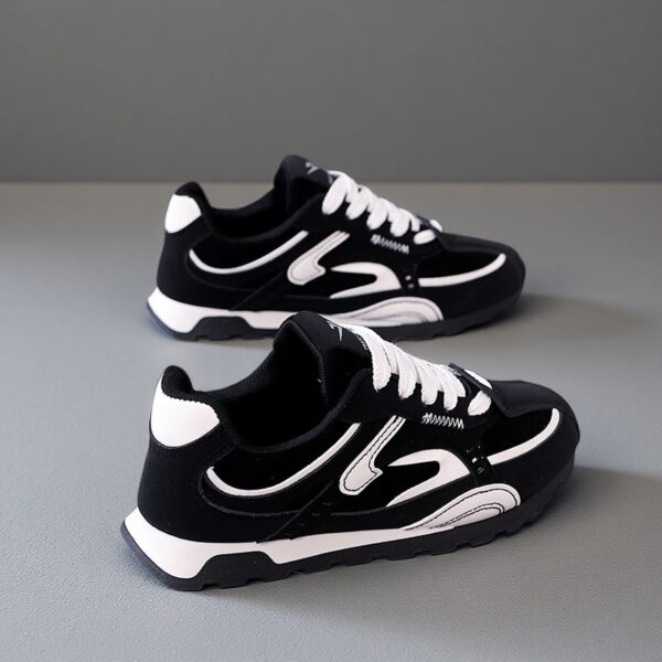 Made in China white leather shoes running sports Cortez shoes for women Q9003 - 图片 2
