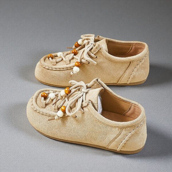 China-made retro thick-soled bohemian women's shoes with headband and ankle strap for vacation style Mule Wallabee Y25 - 图片 2
