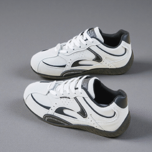 German Army Trainer China-made women's flat-soled sports board shoes with lightweight leather surfaces DY679