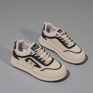 China-made thick-soled women's height-increasing sneakers with white shoes height increase Q5617-1