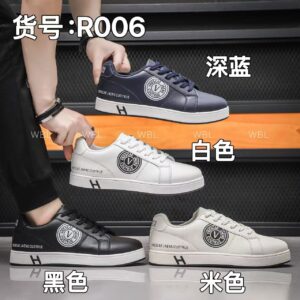 China manufactures white men's board shoe sneakers with flat soles R006