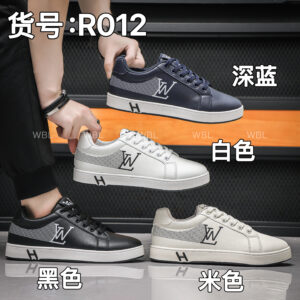China manufactures white men's board shoe sneakers with flat soles R012