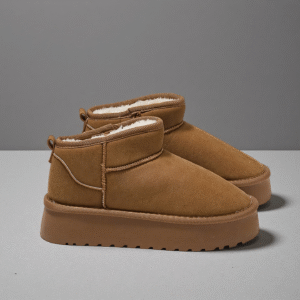 China-made winter fleece snow boots, plush shoes for women, warm and casual thick-soled cotton shoes G9901