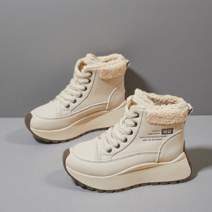 Women's winter cotton running shoes with thick soles XFK835