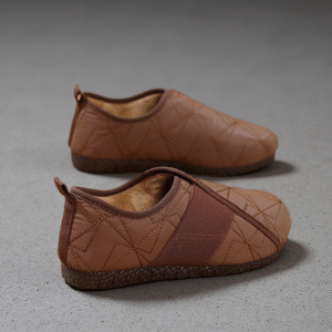 Women's cotton-lined flat winter shoes for moms XQ-M108