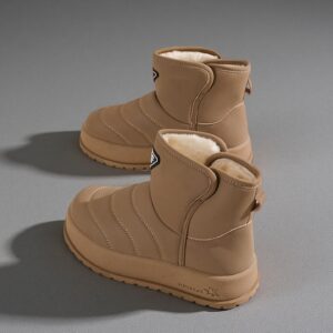 Waterproof, slip-resistant, fleece-wrapped warm cotton shoes for women in winter KT2822