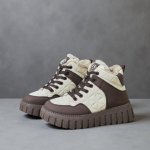 Women's warm fleece thick sole snow boots  KT2512-2