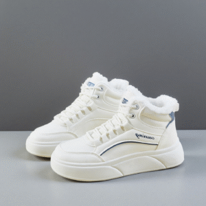 Waterproof, slip-resistant, fleece-wrapped warm cotton shoes for women in winter SH910