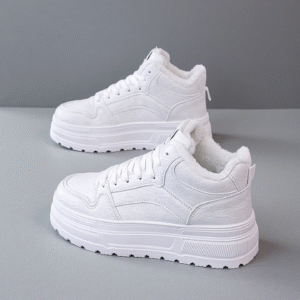 Waterproof, slip-resistant, fleece-wrapped warm cotton shoes for women in winter HL516