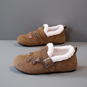 Women's winter warm flat shoes with soft and light soles XT190