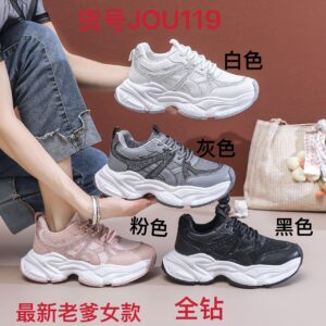 Women's breathable thick-soled athletic Diamond shoes JOU119