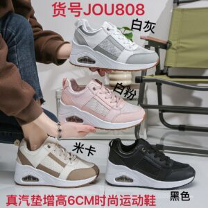 Women's breathable thick cushioned soft-soled diamond-inlaid sports shoes JOU808