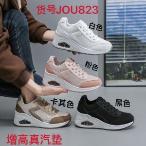 Women's breathable thick cushioned soft-soled diamond-inlaid sports shoes JOU823