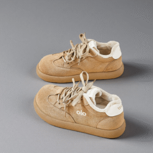 Women's warm, fashionable, and casual sneakers with thick-soled, padded white shoes – perfect for both sports and everyday wear BN5003