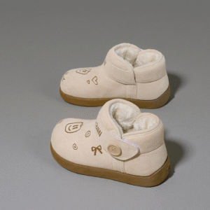 2025 Winter Retro Fleece Woolen Women's Boots with Fleece Snow Boots Casual One-Piece Cotton Shoes LD8312