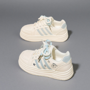 2026 Spring Trendy Chic Thick-Soled Casual White Women's Shoes with Cute Animal Designs-Y9987
