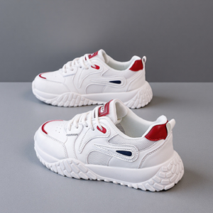 2026 Spring Collection: White Sneakers for Women-Versatile Flat Shoes for Students, Dresses, Casual Wear, and Sports K5208