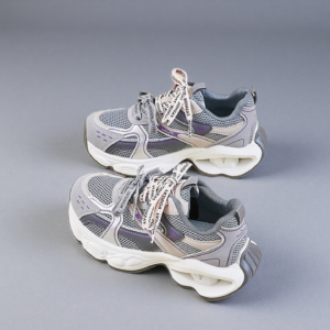Women's 2026 Spring Breathable Mesh Colorful Dad Shoes-Thick-Soled Versatile增高运动鞋 FB010