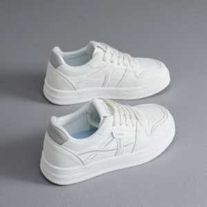 White Sneaker Girl 2026 Spring Collection: Versatile Flat Casual Board Shoes, Student Sports Shoes, New Low-Top Shoes KT26805