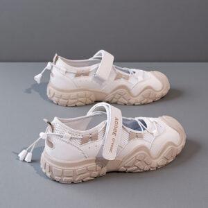 2026 Summer New Model: Velcro-Embossed Thick-Soled Dad Shoes for Women with Stream-Style Mesh Breathability – Model 26815