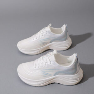 2026 Spring/Summer Women's Breathable Mesh Fly-Weave Sneakers-Student Casual Sports Shoes with Thick Sole for Running, Model K2553