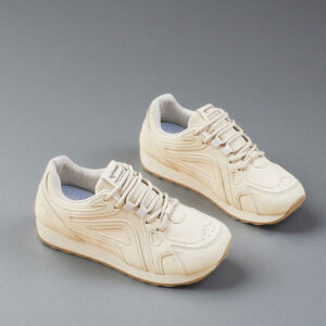 2026 Spring Casual Women's Flat-Soled Agan Shoes-Versatile White Training Shoes (Model Q3507