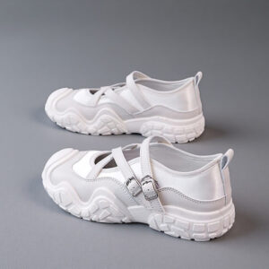 2026 Summer New Model: Thick-Soled Velcro Lace-up Dad Shoes for Women with Stream-Style Mesh Breathability – 26816