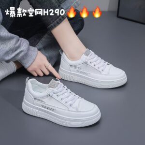 2026 Summer Women's Low-Top Sneakers with Thick Mesh Soles for Height Increase, Sports Shoes, Casual Shoes for Girls, Size H290