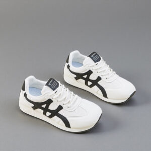 2026 Spring Casual Women's Flat-Soled Agan Shoes-Versatile White Training Shoes (Model Q3506)