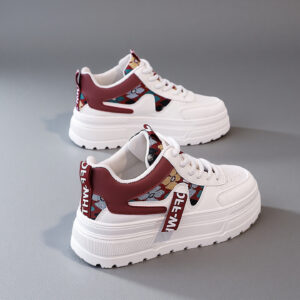 2026 Spring Trendy Women's Sports Shoes: Thick-Soled, Elevated, Embroidered, Versatile, and Dad-Friendly Running Shoes HL526