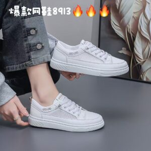 2026 Summer Women's Low-Heel Mesh Breathable Sneakers with Flat Soles-Casual Sports Shoes for Girls 8913