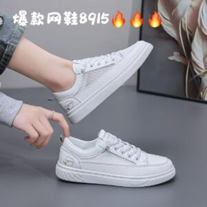2026 Summer Women's Low-Heel Mesh Breathable Sneakers with Flat Soles-Casual Sports Shoes for Girls 8915