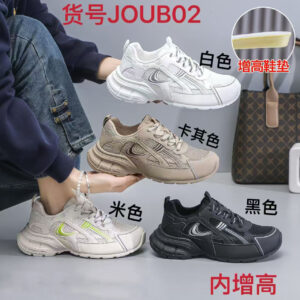 Women's 2026 Summer Breathable Mesh Casual Sports Shoes with Thick Sole-White Running Shoes JOUB02