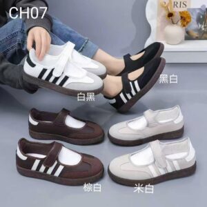 Women's Casual Sneakers with 0.6cm Difference, Magic-贴 Fastening, Flat-Soled,镂空 Design, 2026 Trendy CH07