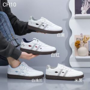 Spring 2026 Casual White Sneakers for Women-Flat, Lightweight, and Stylish (Size 0.6 Difference) CH10