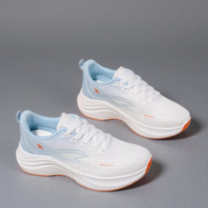 2026 Spring/Summer Women's Breathable Mesh Fly-Weave Sneakers-Student Casual Sports Shoes with Thick Sole for Running, Model K2551