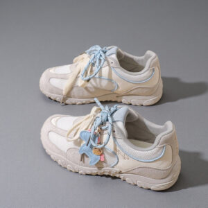 Soft-soled training shoes, children's shoes, Agan shoes, 2026 new spring versatile white shoes, casual sports shoes LD753