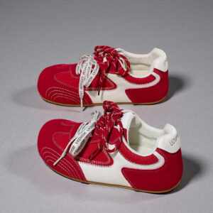 Niche Design Retro German Training Shoes for Women-2026 Spring New Flat-Plank Casual Mesh Sports Shoes LDS26