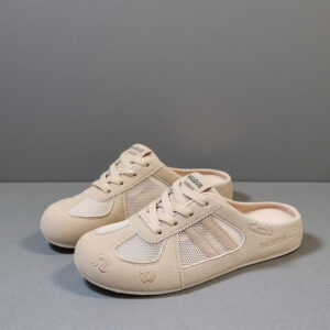 Retro Boken shoes and bags – women's half-sandal for outerwear, new spring 2026 model with versatile design and comfortable one-step-on style (Model: K3916)