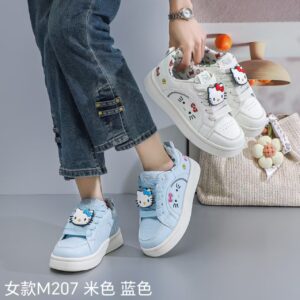Niche dairy-themed fufu-style cute and adorable women's white sneakers with thick soles – versatile and adorable spring 2026 model, code M207