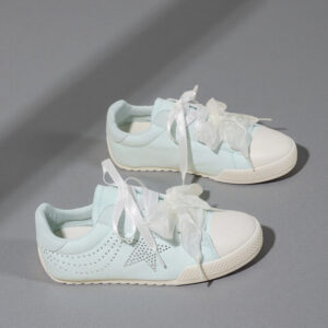 women's diamond-inlaid star-patterned sneakers – 2026 spring/summer collection; thick-soled, versatile casual athletic shoes; DeXun Women's LD982 model